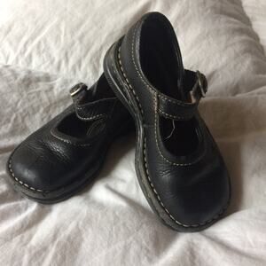 Born Girls’ Maryjane Shoes Black Leather Size 7.5 Toddler